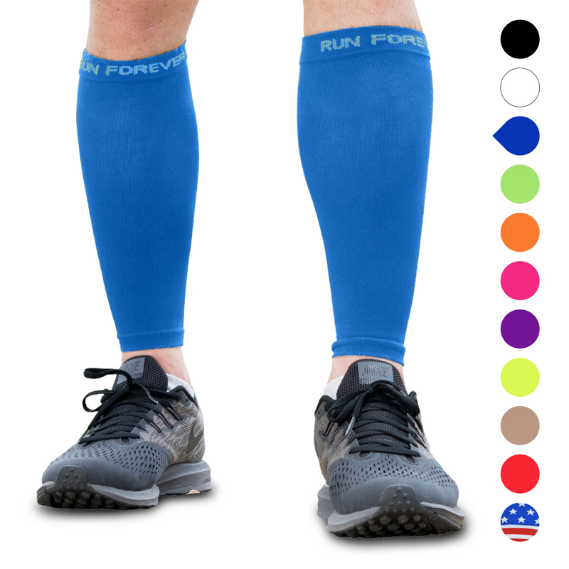 Run Forever Sports Calf Compression Sleeves (Pair) 20-30 MMHG