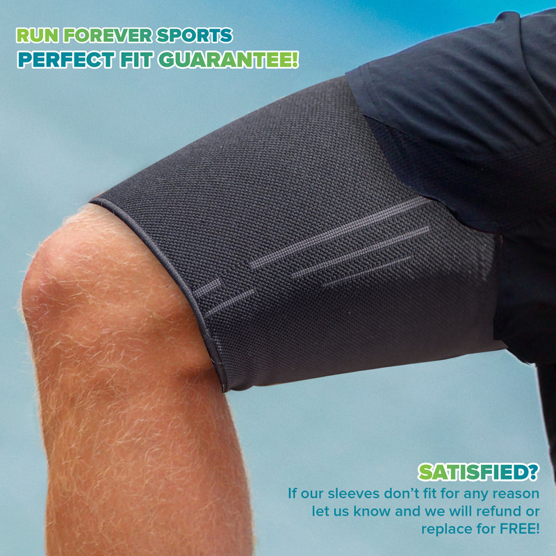Thigh/Hamstring Compression Sleeve (PAIR) - Run Forever Sports