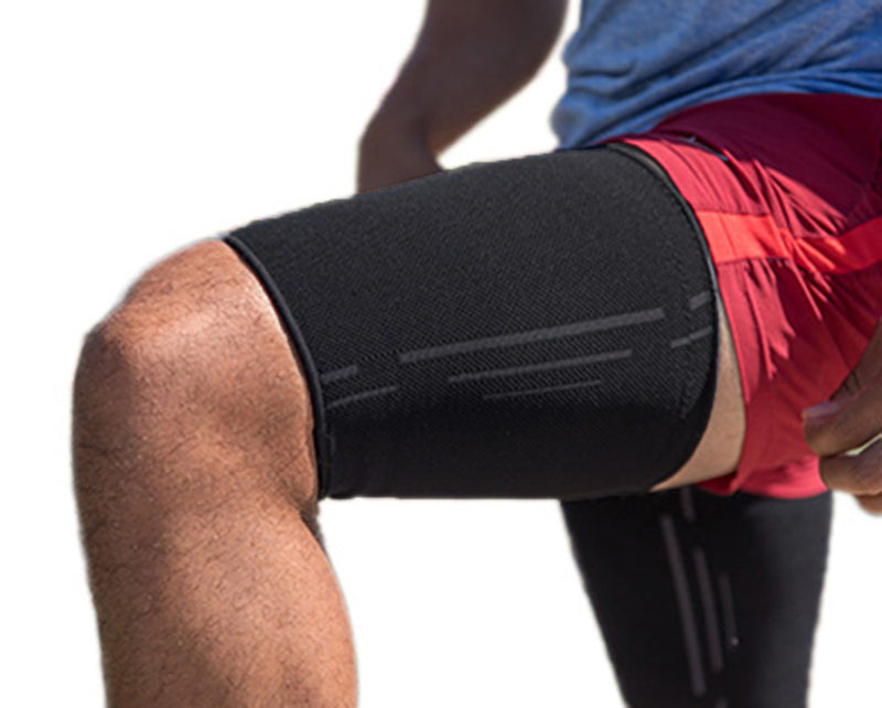 Thigh Compression Sleeves (Pair) _ Quad and Hamstring Support _